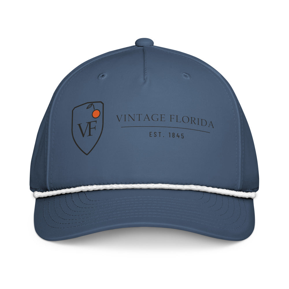 Crest Rope Cap, Light Blue/White, front
