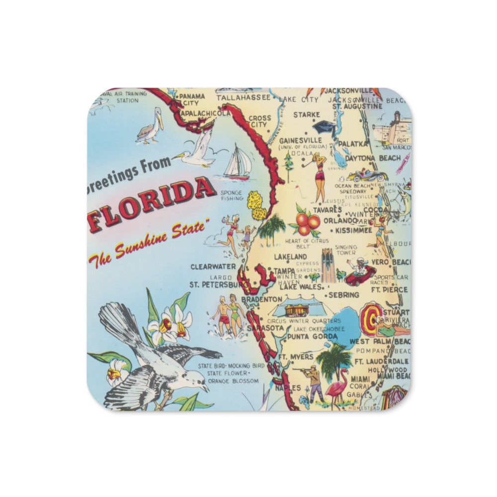 Archive Coaster, Greetings from Florida
