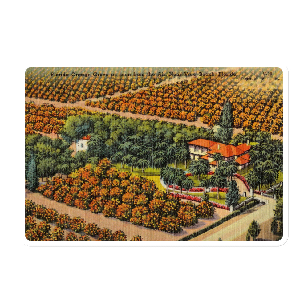 Archive Magnet, Orange Grove from the Air, Vero Beach