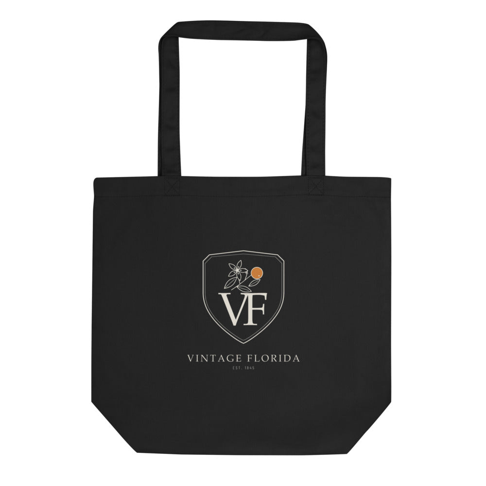 Crest Tote, Black, front