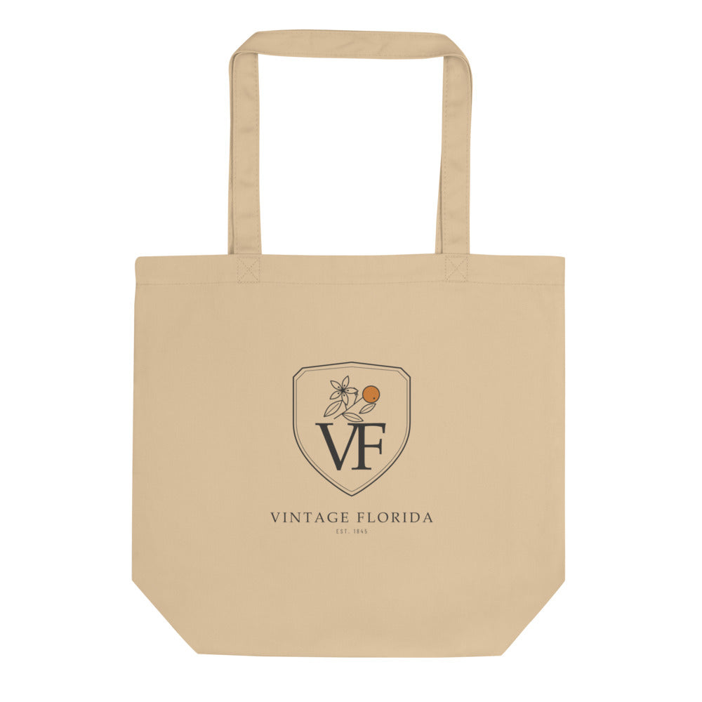 Crest Tote, Oyster, front