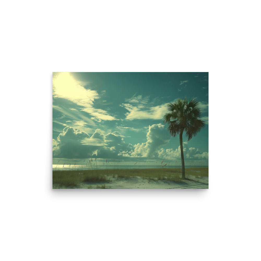 Clouded Palm, 16 x 12, Unframed