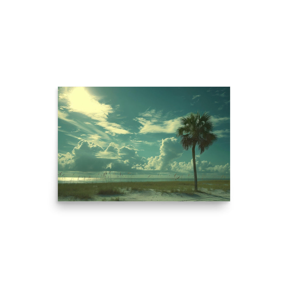 Clouded Palm, 18 x 12, Unframed