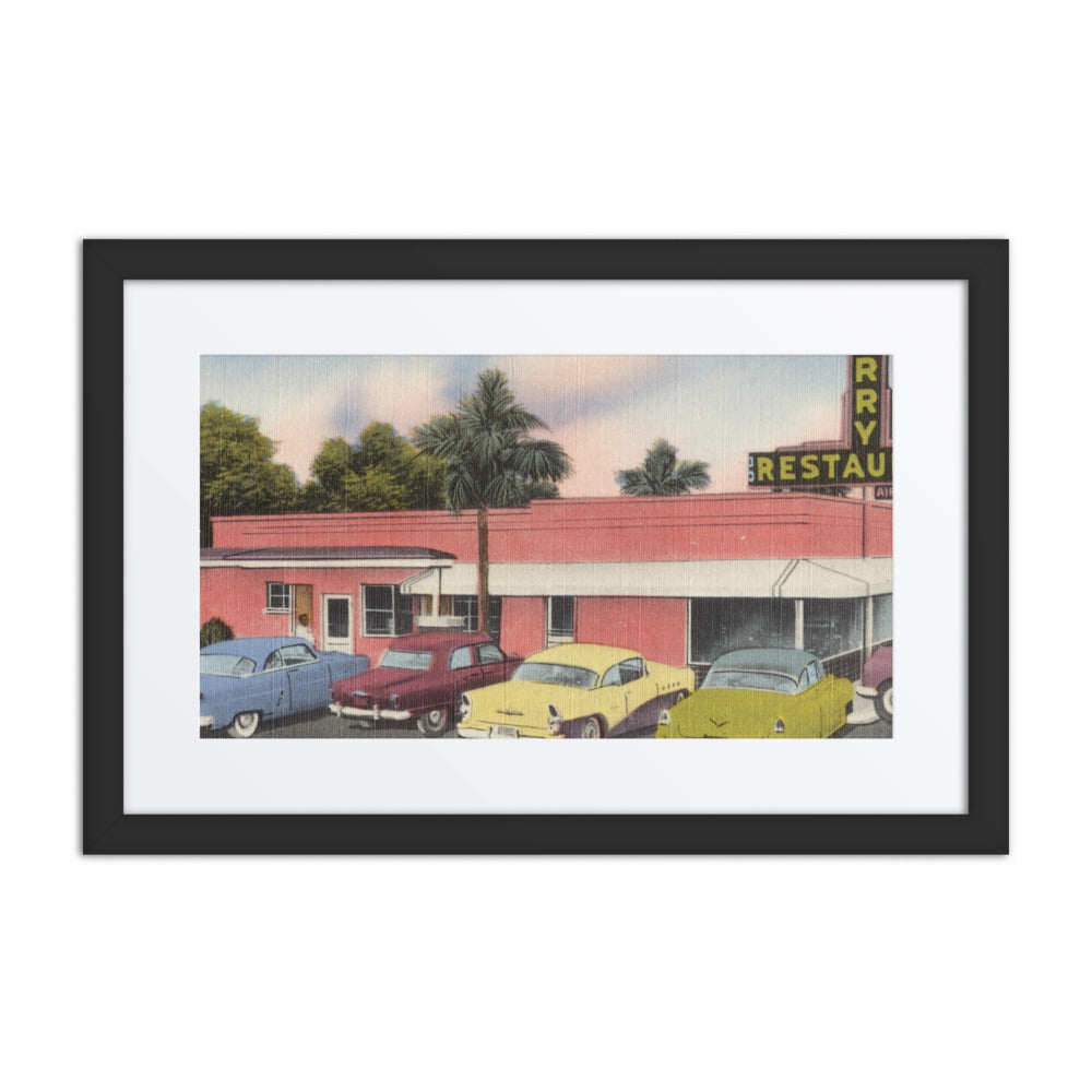 Perry Restaurant, Black with Mat