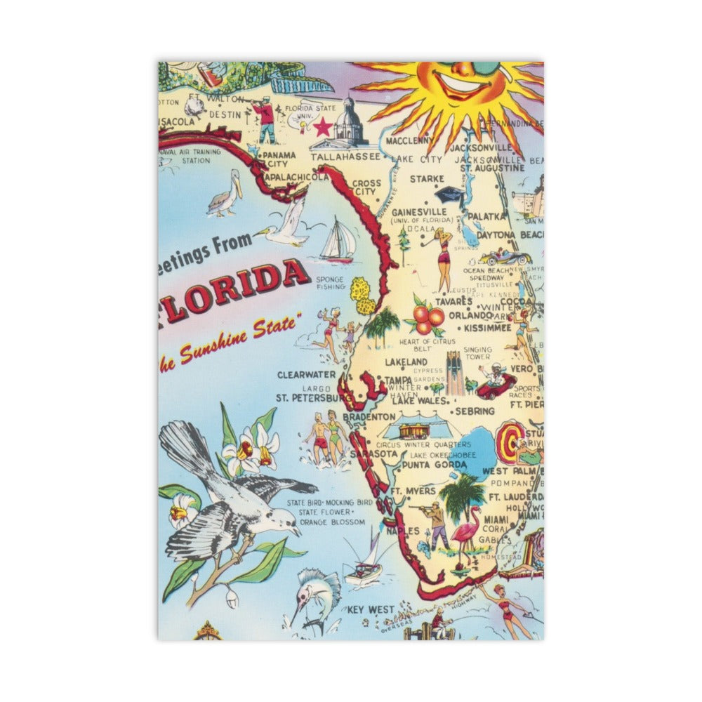 Archive Postcards, Greetings from Florida