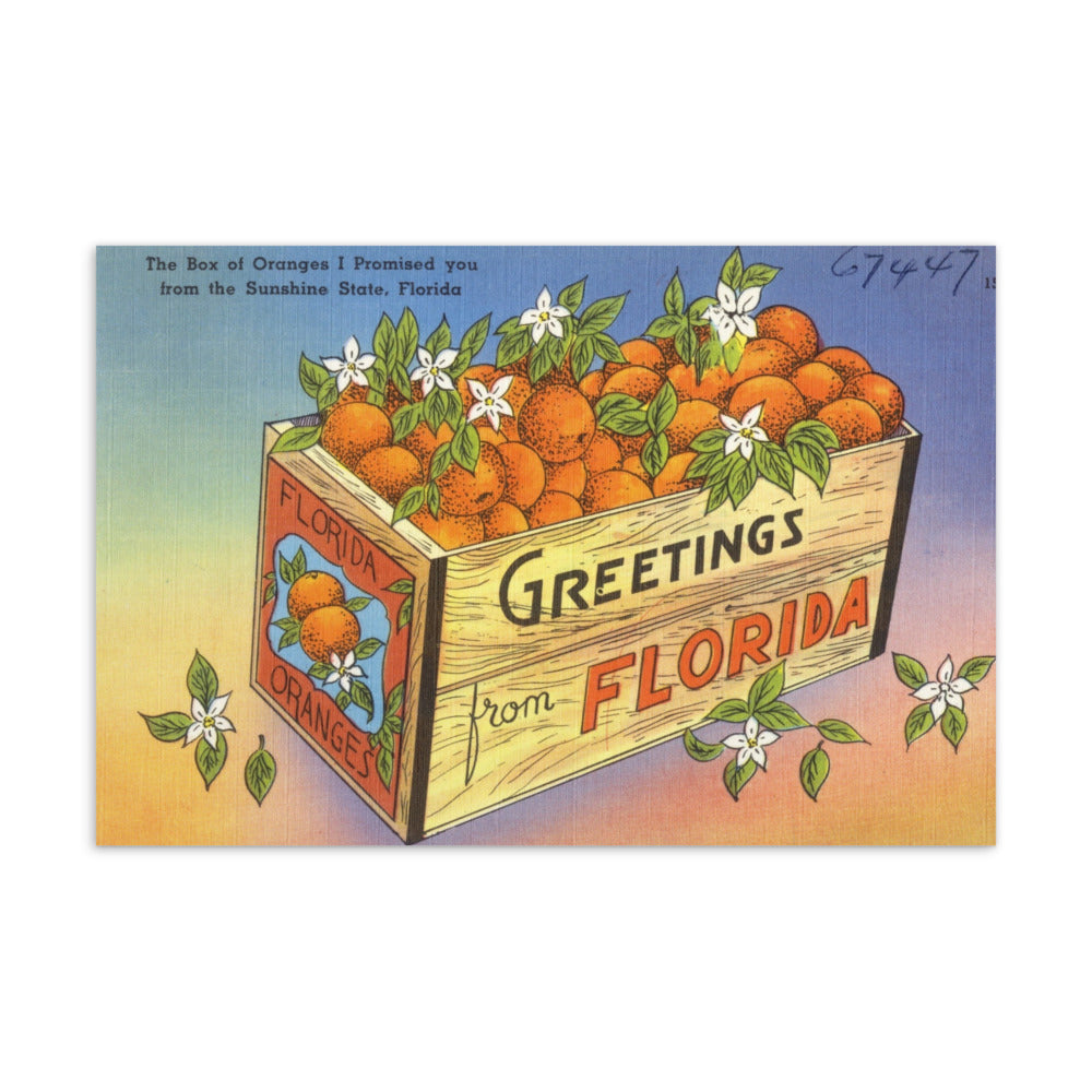 Archive Postcards, The Box of Oranges I Promised You