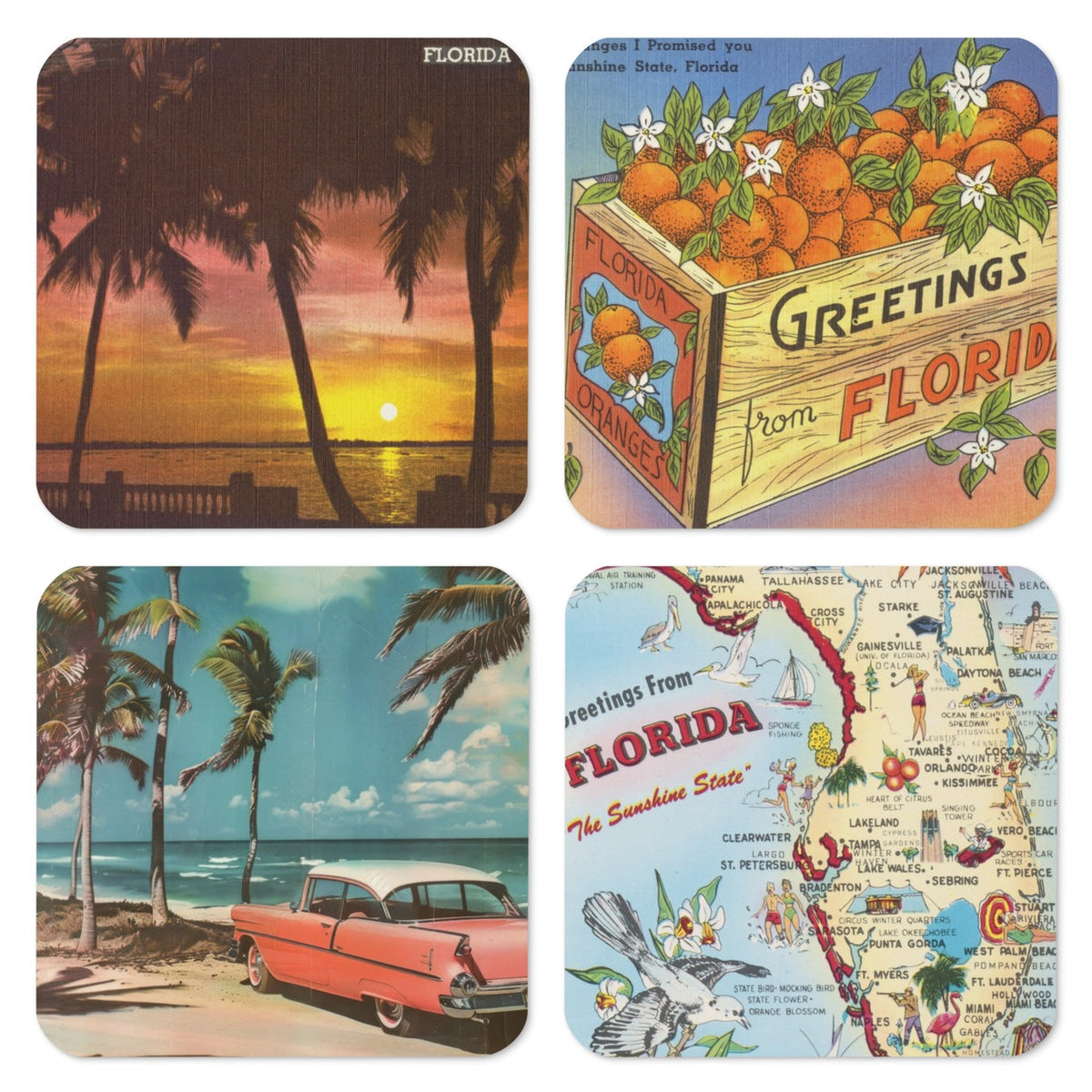Archive Coaster Set, One of Each