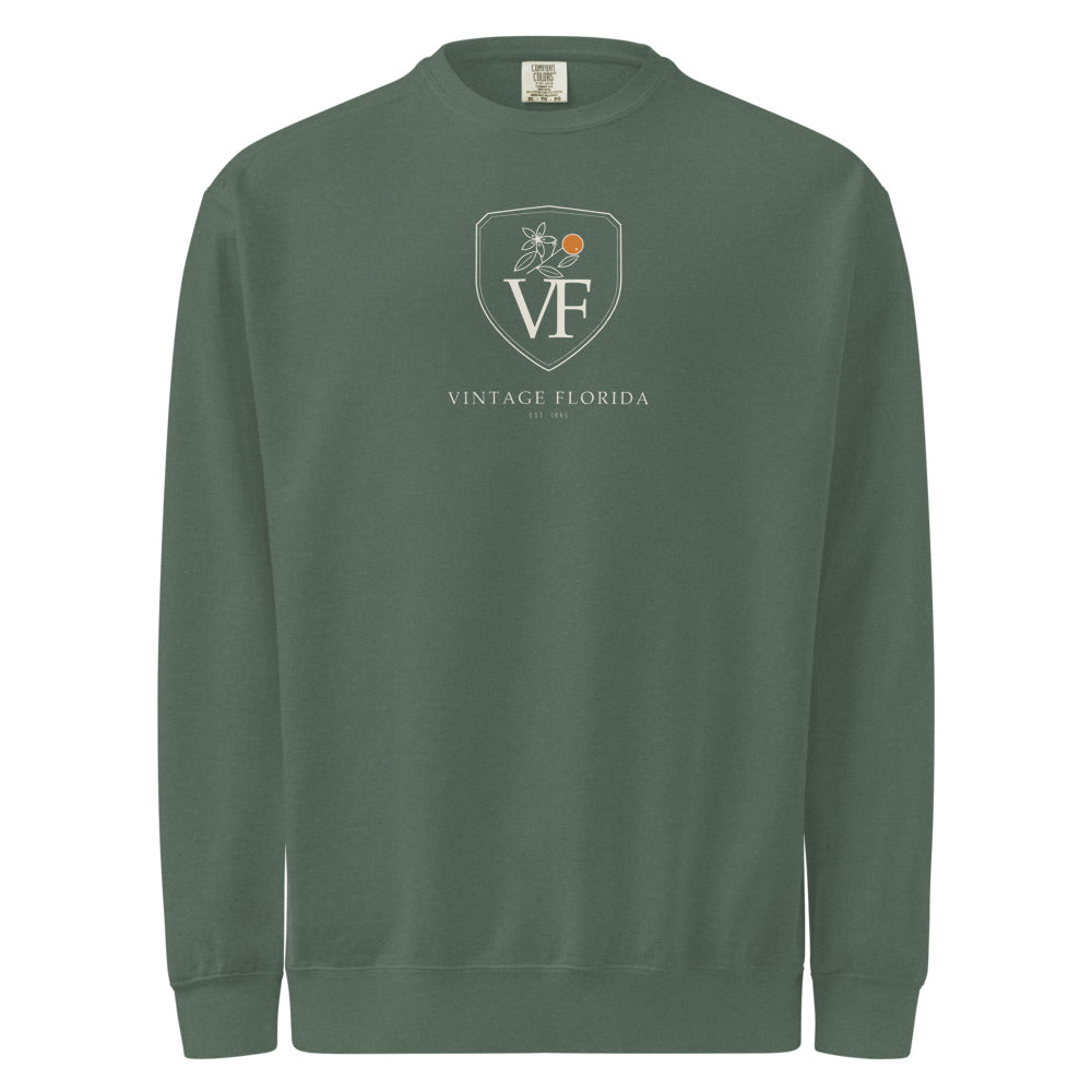 Crest Sweatshirt, Blue Spruce, front