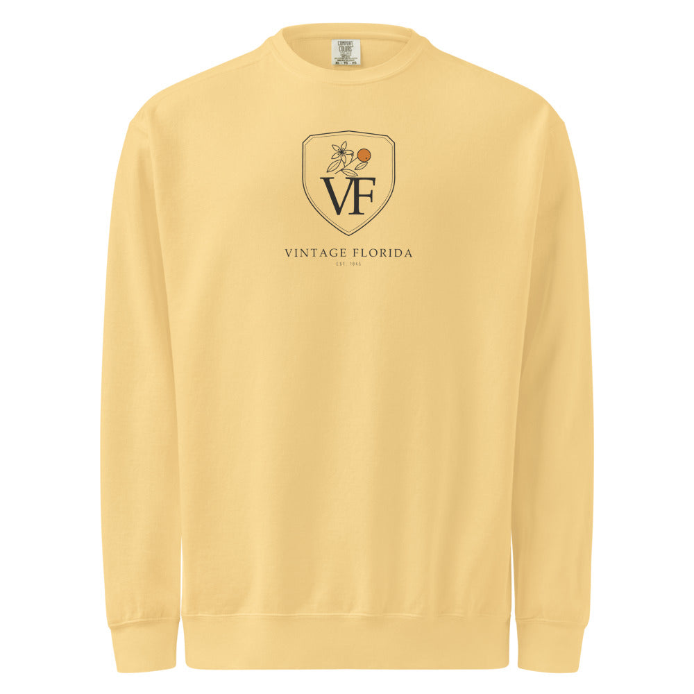Crest Sweatshirt, Butter, front