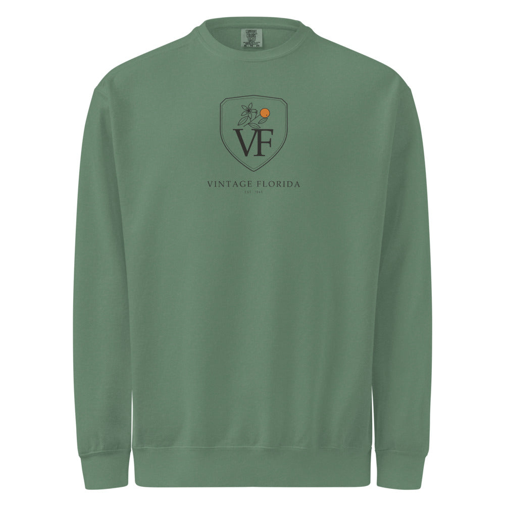 Crest Sweatshirt, Light Green, front