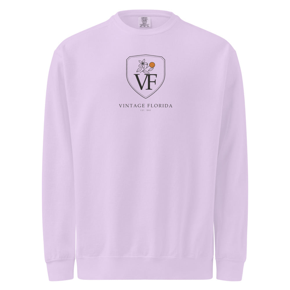 Crest Sweatshirt, Orchid, front