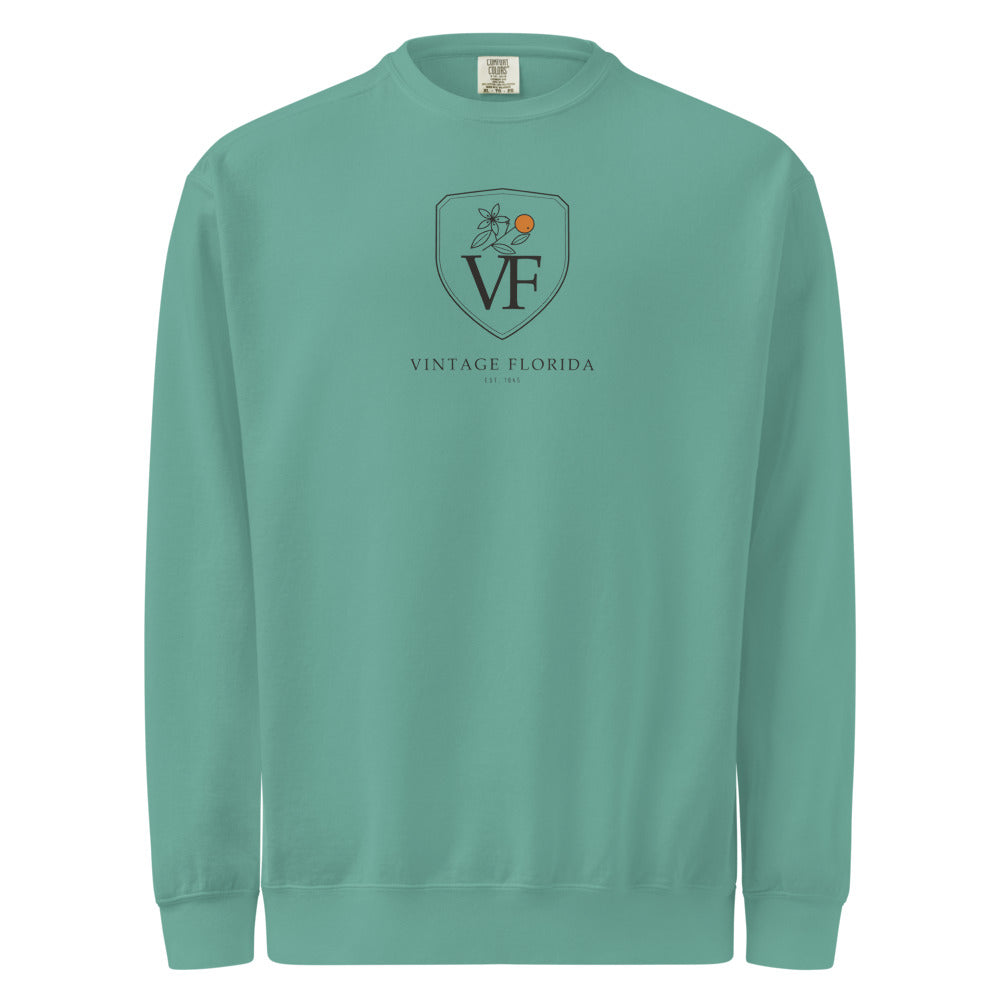 Crest Sweatshirt, Seafoam, front