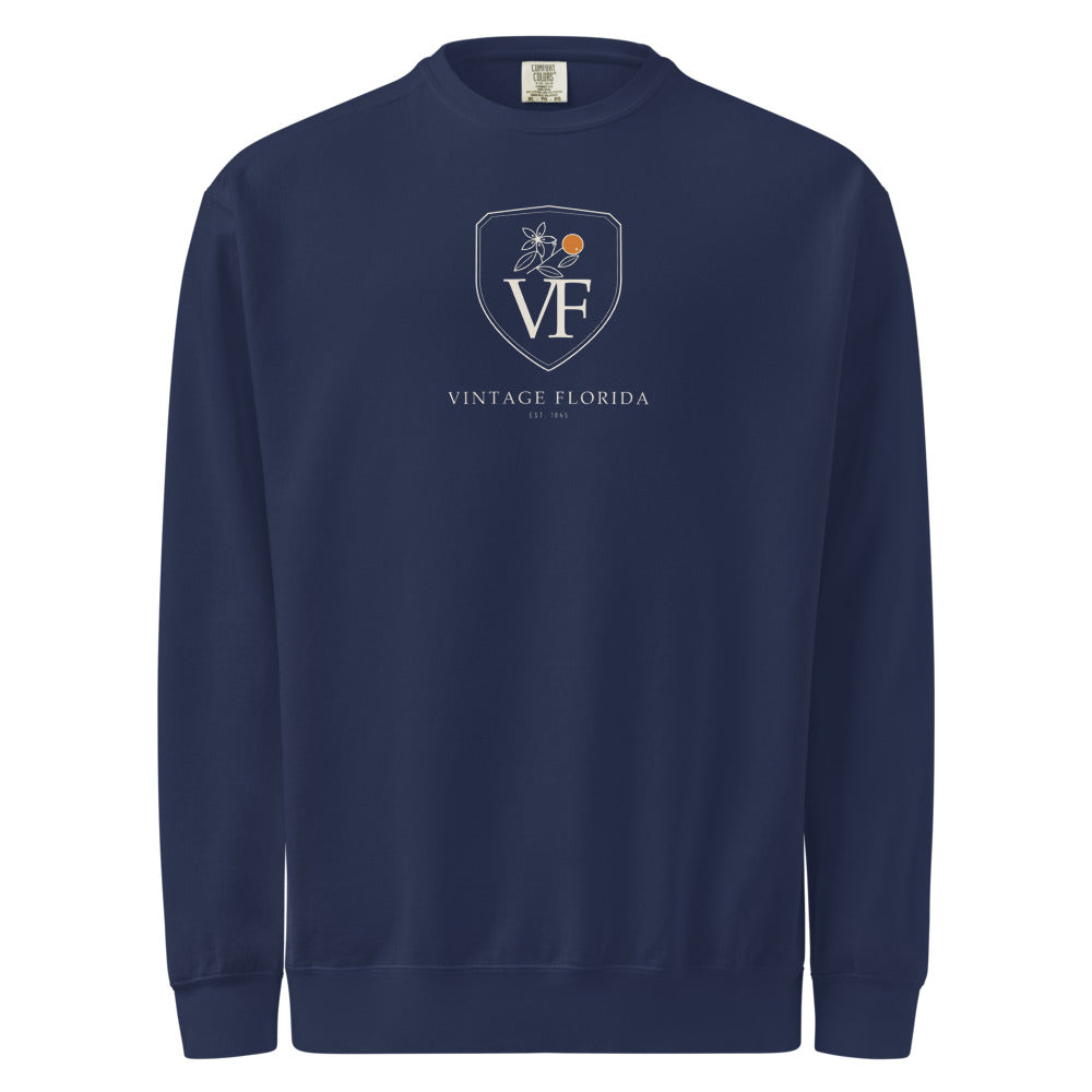 Crest Sweatshirt, True Navy, front