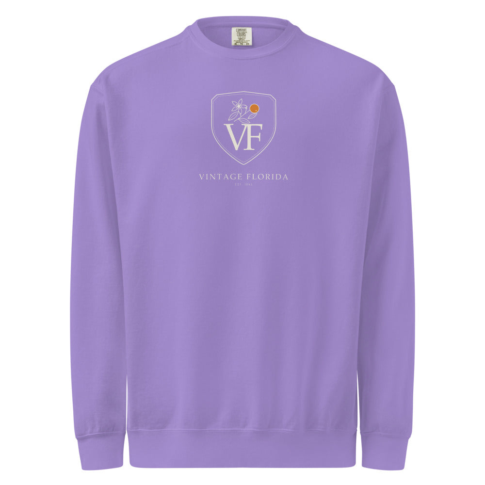 Crest Sweatshirt, Violet, front