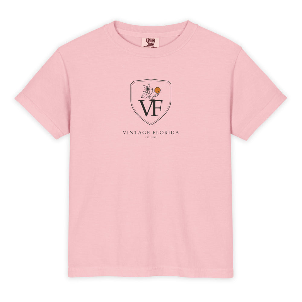 Crest Kids Tee, Blossom