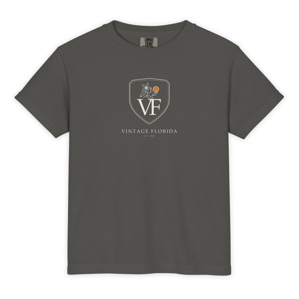 Crest Kids Tee, Pepper