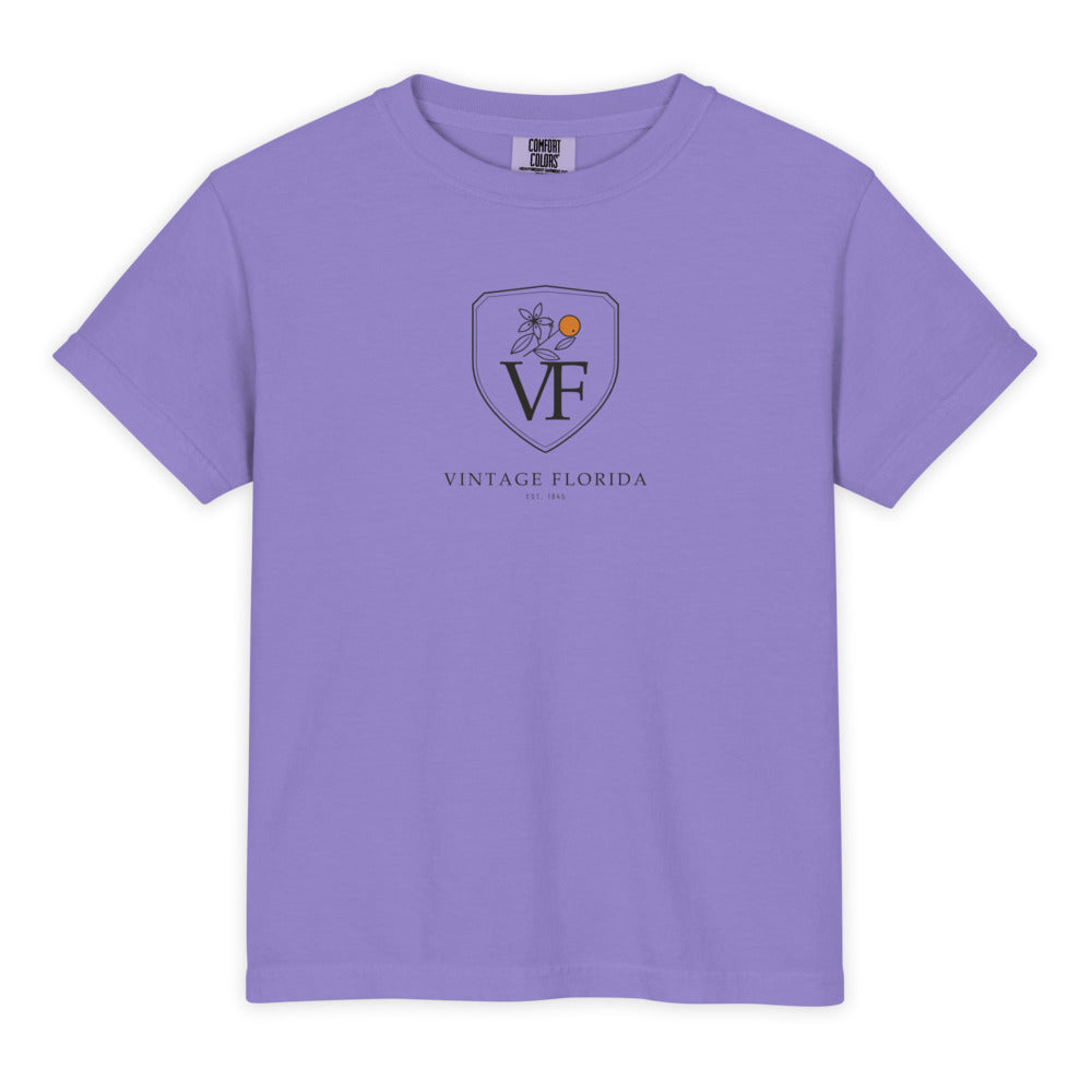 Crest Kids Tee, Violet