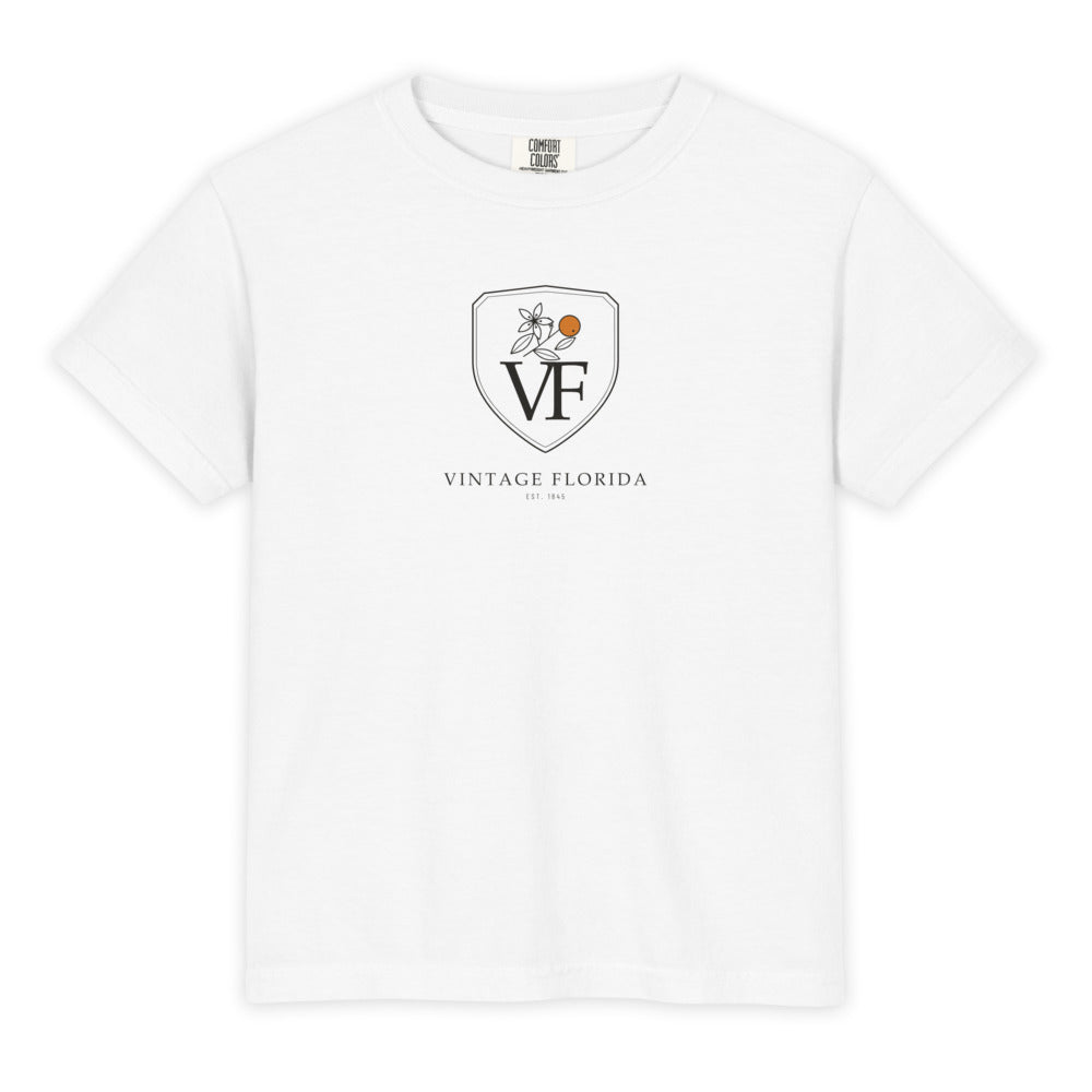 Crest Kids Tee, White